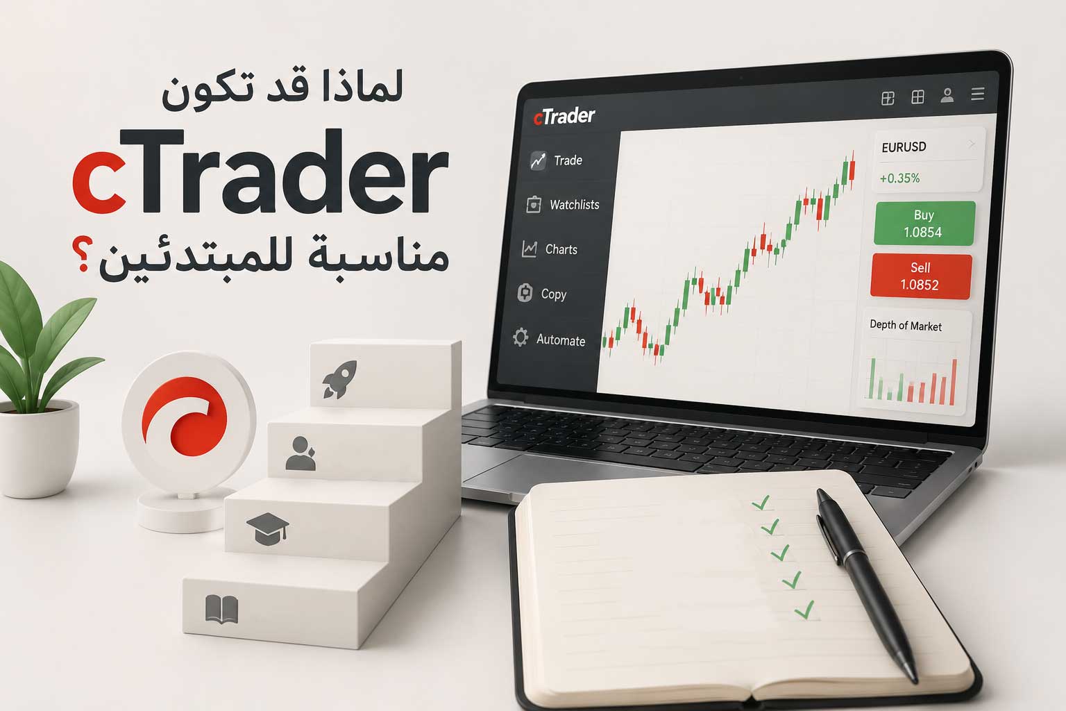 لماذا قد تكون cTrader مناسبة للمبتدئين؟