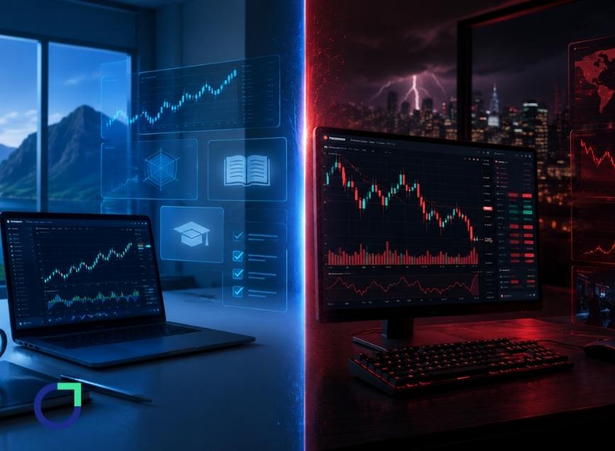 ما الفرق بين الحساب التجريبي والحقيقي في cTrader؟