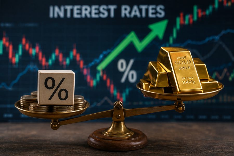 لماذا يهبط الذهب عند رفع أسعار الفائدة؟